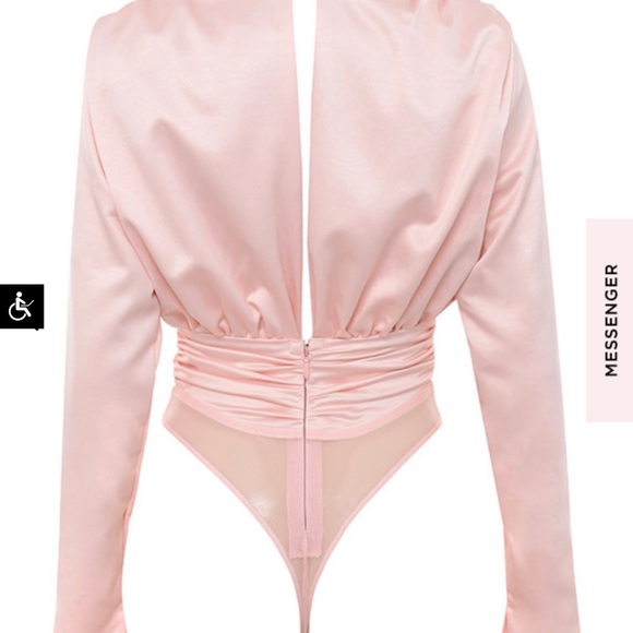 House of CB Tops House Of Cb Satin Bodysuit Poshmark